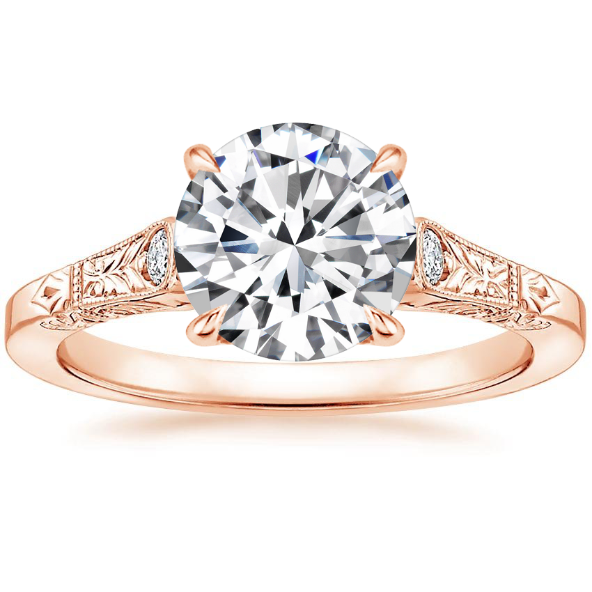 Lab Grown 14K Rose Gold Valentina Diamond Ring
